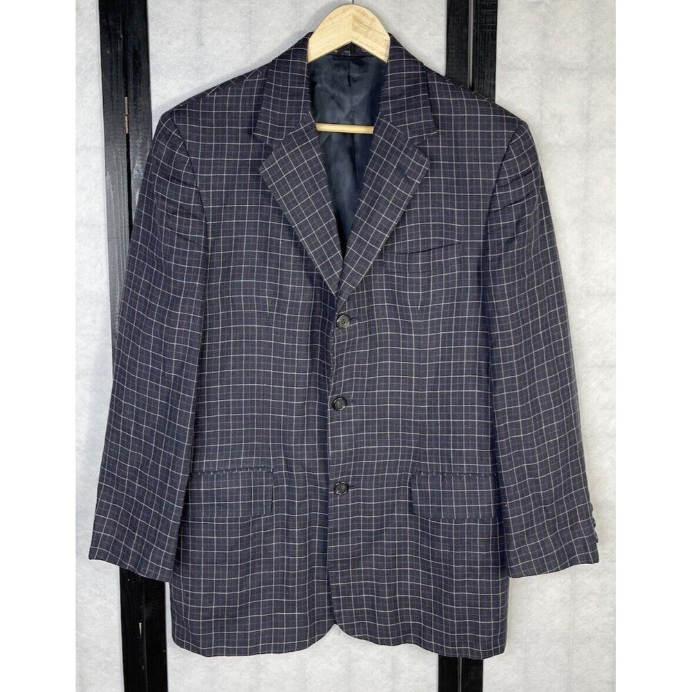 J Crew Plaid 100% Linen Sports Jacket. Size: 38 R